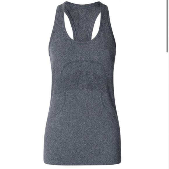 Lululemon Swiftly Tech Racerback Heathered Black 8 - Picture 4 of 5